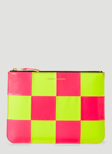 Comme Des Garcons Wallet フルオ スクエアウォレット ピンク cdw0346003