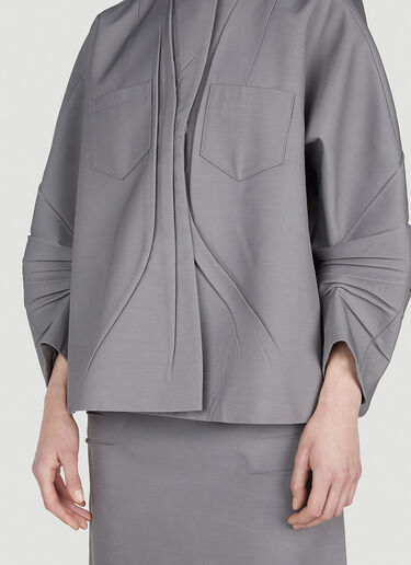 Prada Gabardine Jacket Grey pra0252052