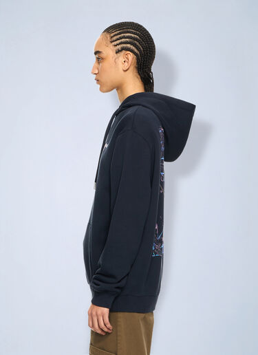 Off-White Dripped Watercolor Arrow Hoodie Blue ofw0264028