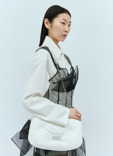 Medium Glam Slam Flap Shoulder Bag Maison Margiela Medium Glam Slam Flap Shoulder Bag White mla0249005