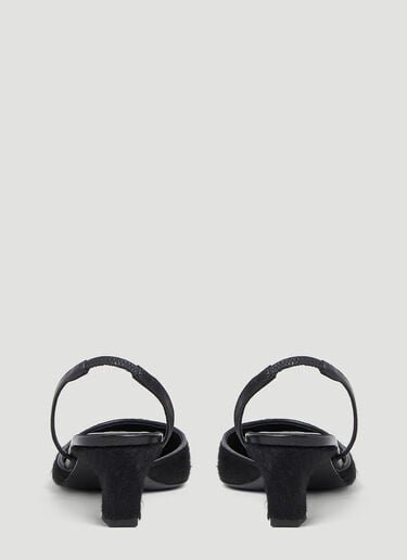 Hairy Slingback Heels Acne Studios Hairy Slingback Heels Black acn0254020