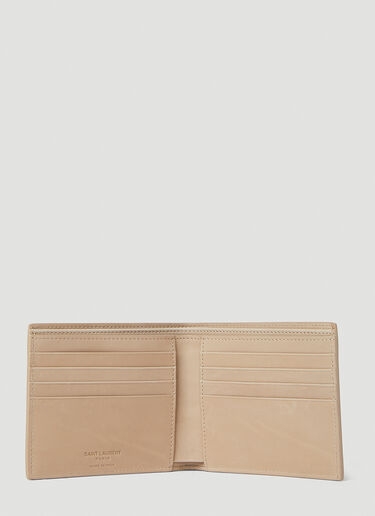 Saint Laurent Bifold Logo Wallet Beige sla0151078