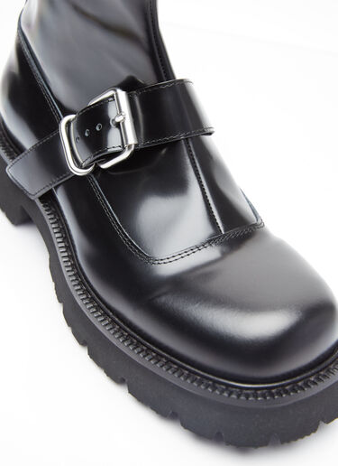 MM6 Maison Margiela 搭扣及踝靴 黑色 mmm0153013