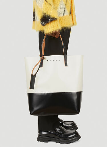 Marni Tribeca Shopping Bag White mni0148018