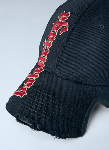 No Closure Logo Cap Balenciaga No Closure Logo Cap Black bal0163032