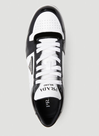 Prada Downtown Patent Sneakers Black pra0153016