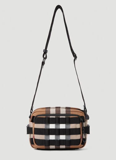 Burberry 格纹单肩包 棕色 bur0151076