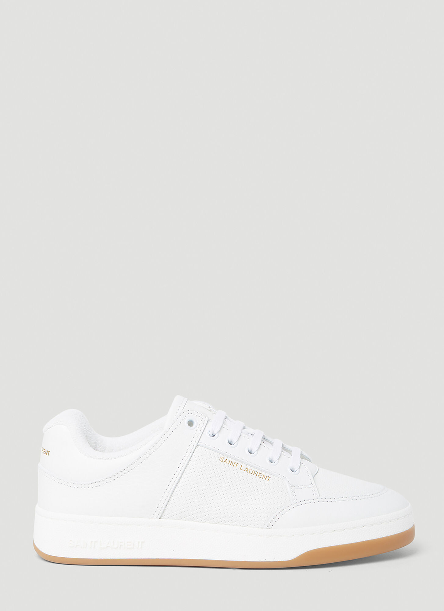 Shop Saint Laurent Sl/61 Low Top Sneakers In White