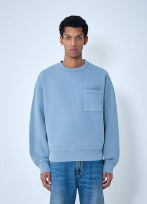 Marni Cotton Jersey Sweatshirt Blue mni0163005