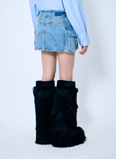 Alexander Wang Cargo Denim Mini Skirt Blue awg0259027