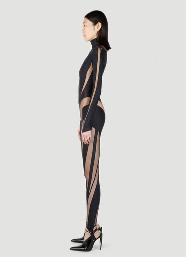 Cut Out Illusion Jumpsuit Mugler Cut Out Illusion Jumpsuit Black mug0251045