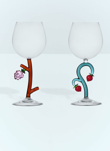 Ichendorf Milano Set Of Six Fruits And Flowers Stemmed Glasses Multicolour wps0691489