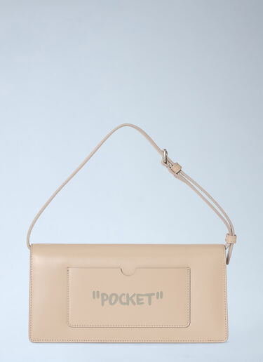 LN-CC® - Off-White: Jitney 1.0 Shoulder Bag - Beige Off-White Jitney 1.0 Shoulder Bag Beige ofw0264314