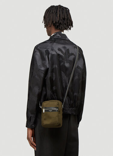 Saint Laurent Brad Canvas Crossbody Bag Khaki sla0143041