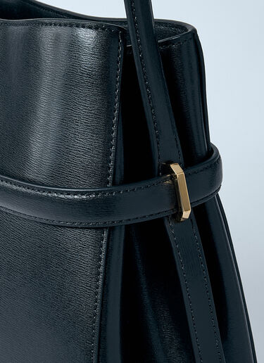 TOTEME Leather Belted Bucket Bag Black tot0259028