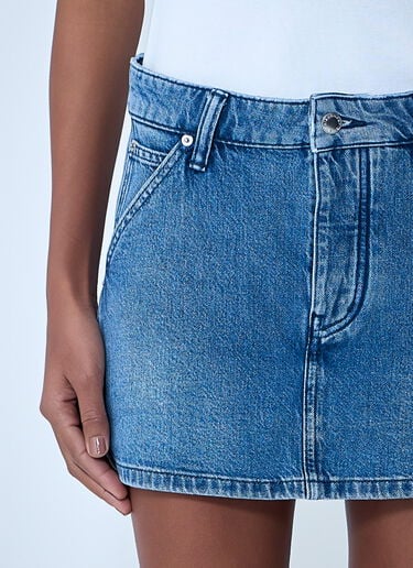 Alexander Wang Denim Mini Skirt Blue awg0263035