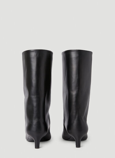 Jil Sander Half Heeled Boots Black jil0251059