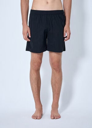 Moncler Elasticated Waist Swim Shorts Black mon0165037