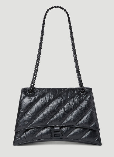 Crush Chain Shoulder Bag Balenciaga Crush Chain Shoulder Bag Black bal0253037