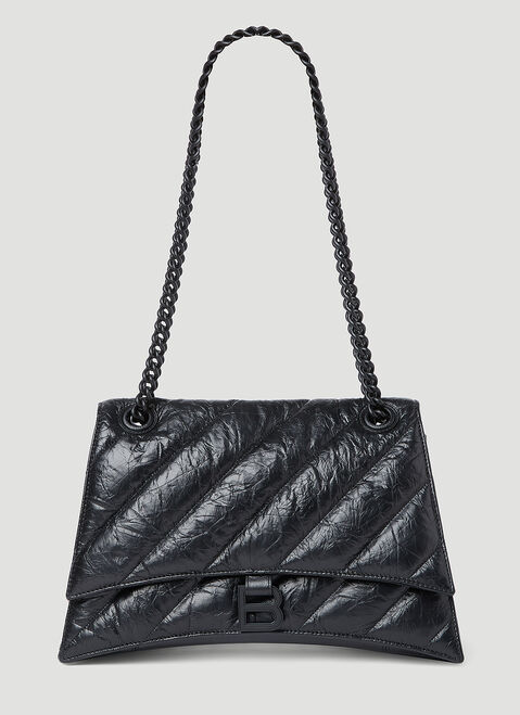 Balenciaga Crush Chain Shoulder Bag Black bal0254064