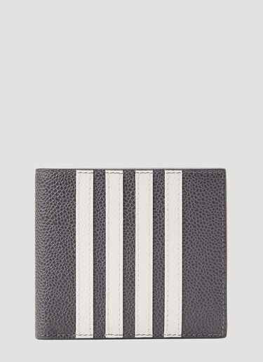 Thom Browne 4-Bar Bi-Fold Wallet Grey thb0143030