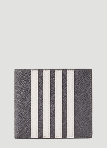 4-Bar Bi-Fold Wallet Thom Browne 4-Bar Bi-Fold Wallet Grey thb0143030