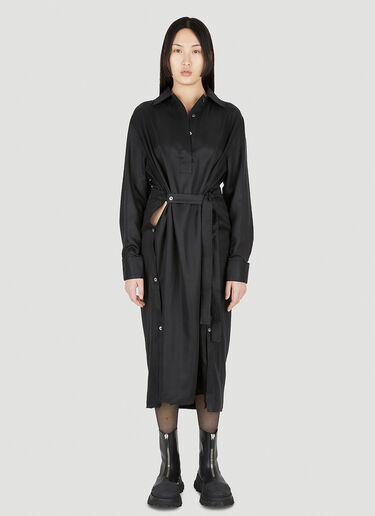 Tom Wood Wrapped Dress Black tmw0246004