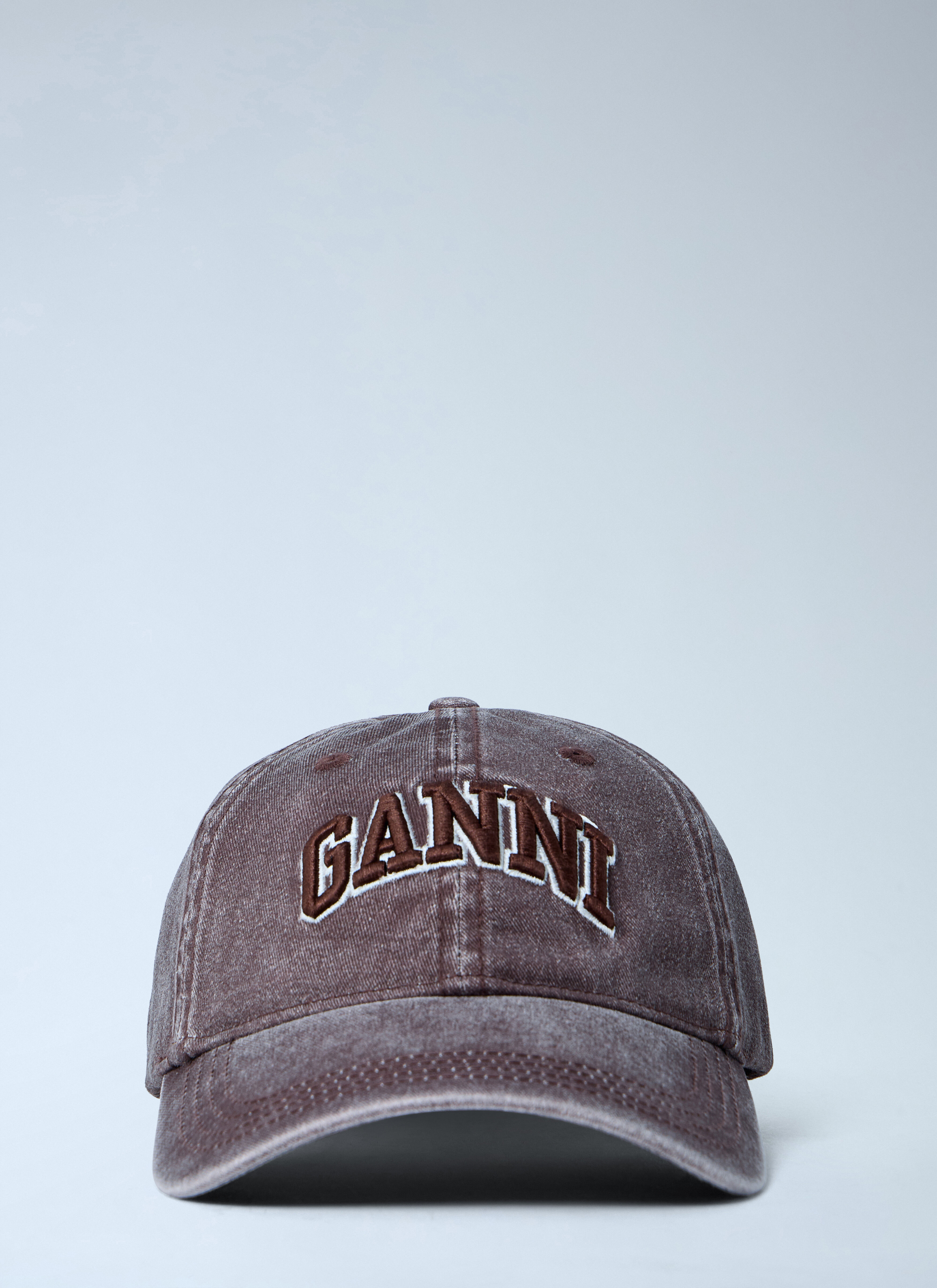 GANNI Women's' Logo Motif Baseball Cap in Brown | LN-CC®