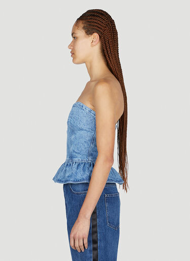 Isabel Marant Étoile Solizinia Denim Bustier Top Blue ibe0251006