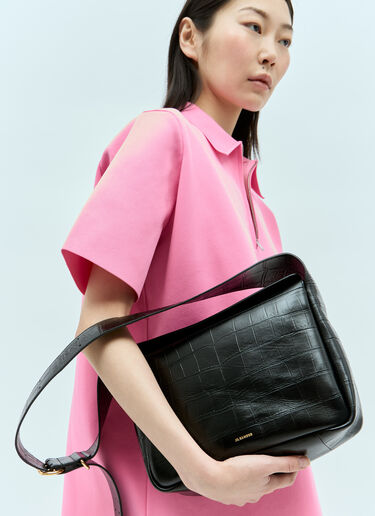 Jil Sander 小号斜挎包 黑色 jil0255029