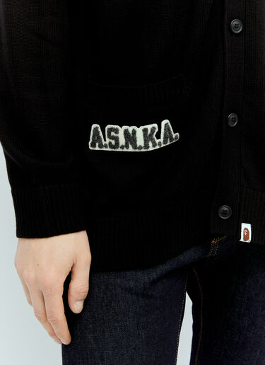 A BATHING APE® BAPE Knit Cardigan Black aba0156009