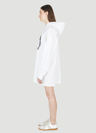 MM6 Maison Margiela Ouroboros Hooded Dress White mmm0250005