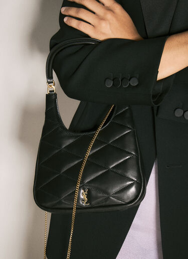 Saint Laurent Sade 新月形单肩包 黑色 sla0257088