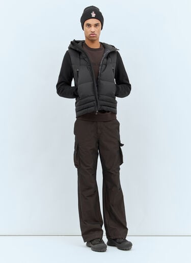 Moncler Grenoble Padded Zip-Up Jacket Black mog0158006