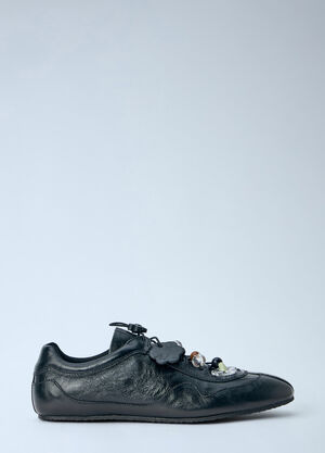 Cecilie Bahnsen Blaise Leather Sneakers Black cec0266016