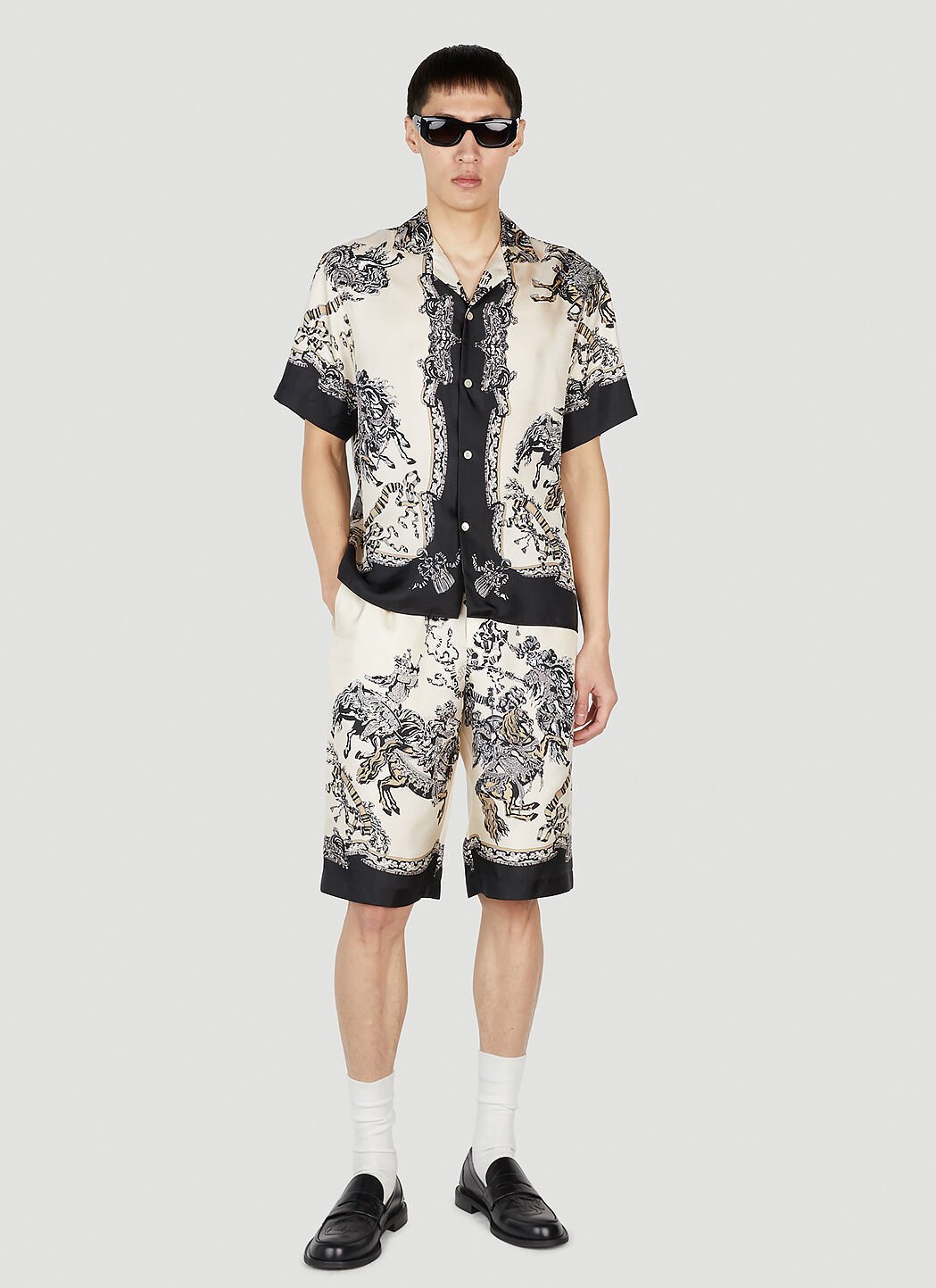Gucci Printed Shorts in Ivory LN CC