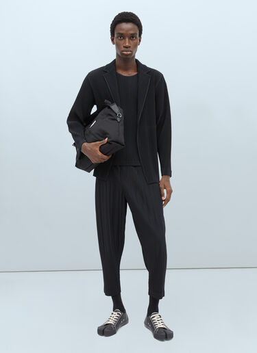 プリーツブレザー Homme Plissé Issey Miyake プリーツブレザー ブラック hmp0155008