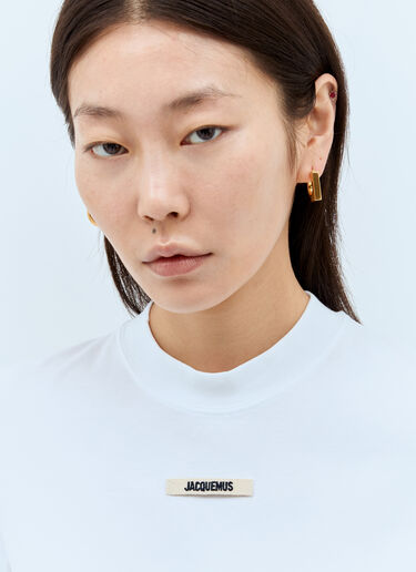 Jacquemus Le T-Shirt Gros Grain White jac0258015
