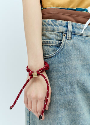 Miu Miu 코드 & 나일론 팔찌  레드 miu0256052