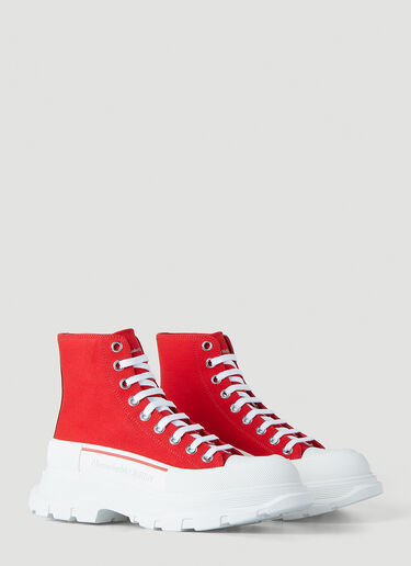 Alexander McQueen [트레드 슬릭] 스니커즈 레드 amq0246020