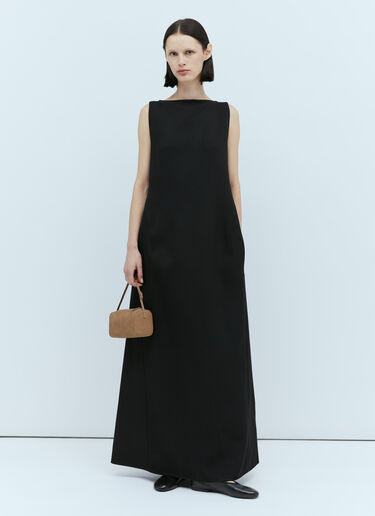 The Row Rhea Wool Dress Black row0253028