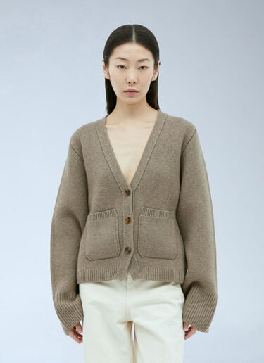 Khaite Scarlet Cashmere Cardigan Beige kha0255011
