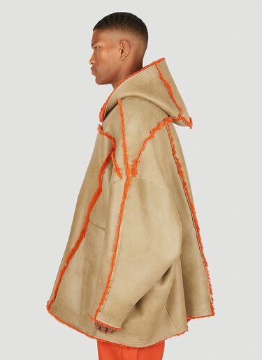 Rick Owens Jumbo Peter Shearling Jacket Beige ric0149006