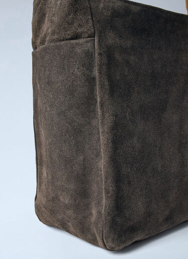 Our Legacy Grande Brick Suede Shoulder Bag Brown our0264035