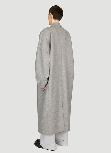 Dolce & Gabbana Double-Breasted Wool Coat Grey dol0154001