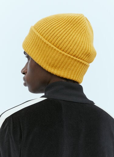 Moncler x Palm Angels Wool Beanie Hat Yellow mpa0355005