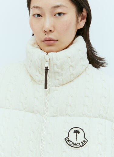 Moncler x Palm Angels Dendrite 羊毛羽绒服  白色 mpa0255003