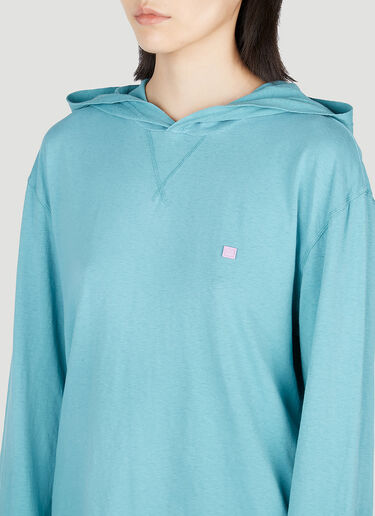 ロゴパッチフードスウェットシャツ Acne Studios ロゴパッチフードスウェットシャツ ブルー acn0253022