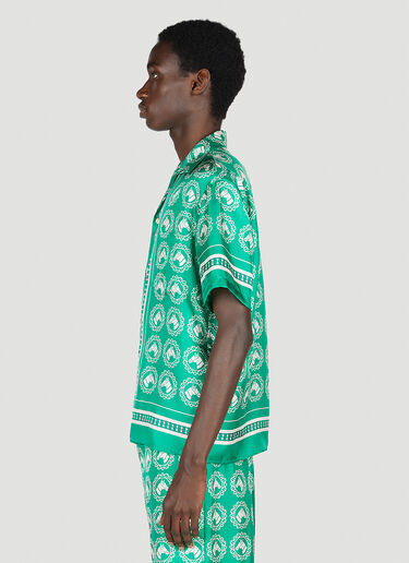 Gucci Aloha Bowling Shirt Green guc0153013