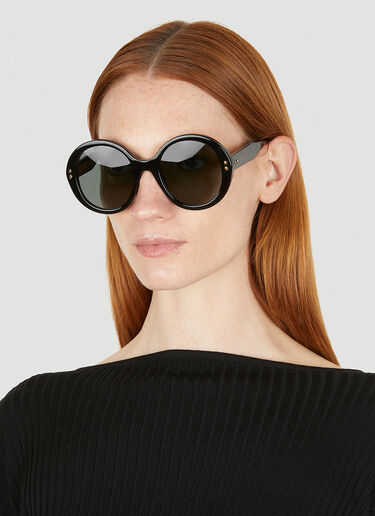 Gucci Round Frame Sunglasses Black guc0247353